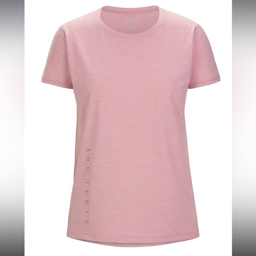 Arc’Teryx Taema Women’s Short Sleeve Shirt Bliss Heather Medium - Picture 3 of 8